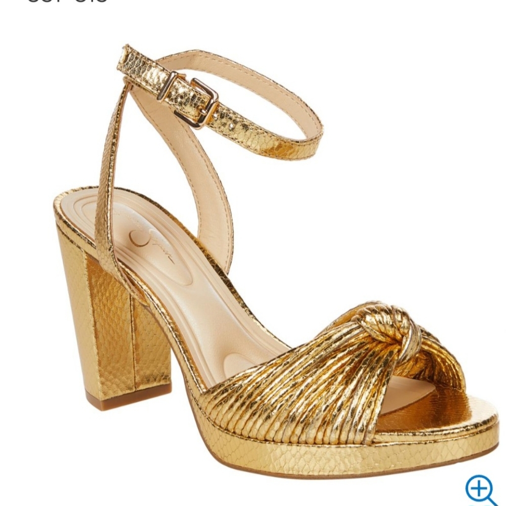 Disco Gold Strappy Sandals 12w and 12m